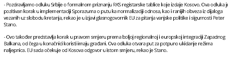 Europska unija zadovoljna Vučićevim potezom: ‘Pa ovime su de facto priznali Kosovo‘ Screenshot-13647
