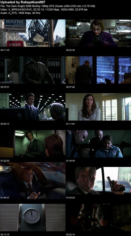 The Dark Knight 2008 BluRay 1080p DTS 2Audio x264-CHD