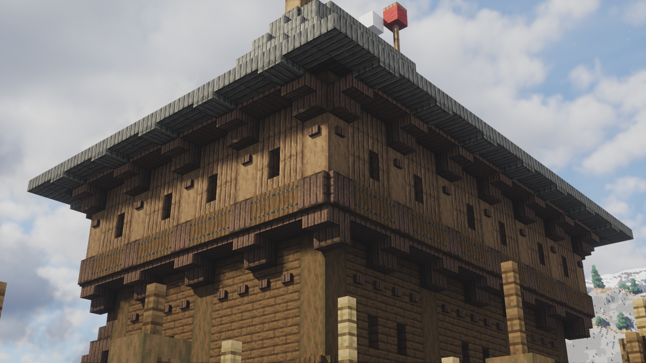 Fort Kentburh - Medieval Wooden Fort - Server Spawn | Medieval Unlimited Server Minecraft Map