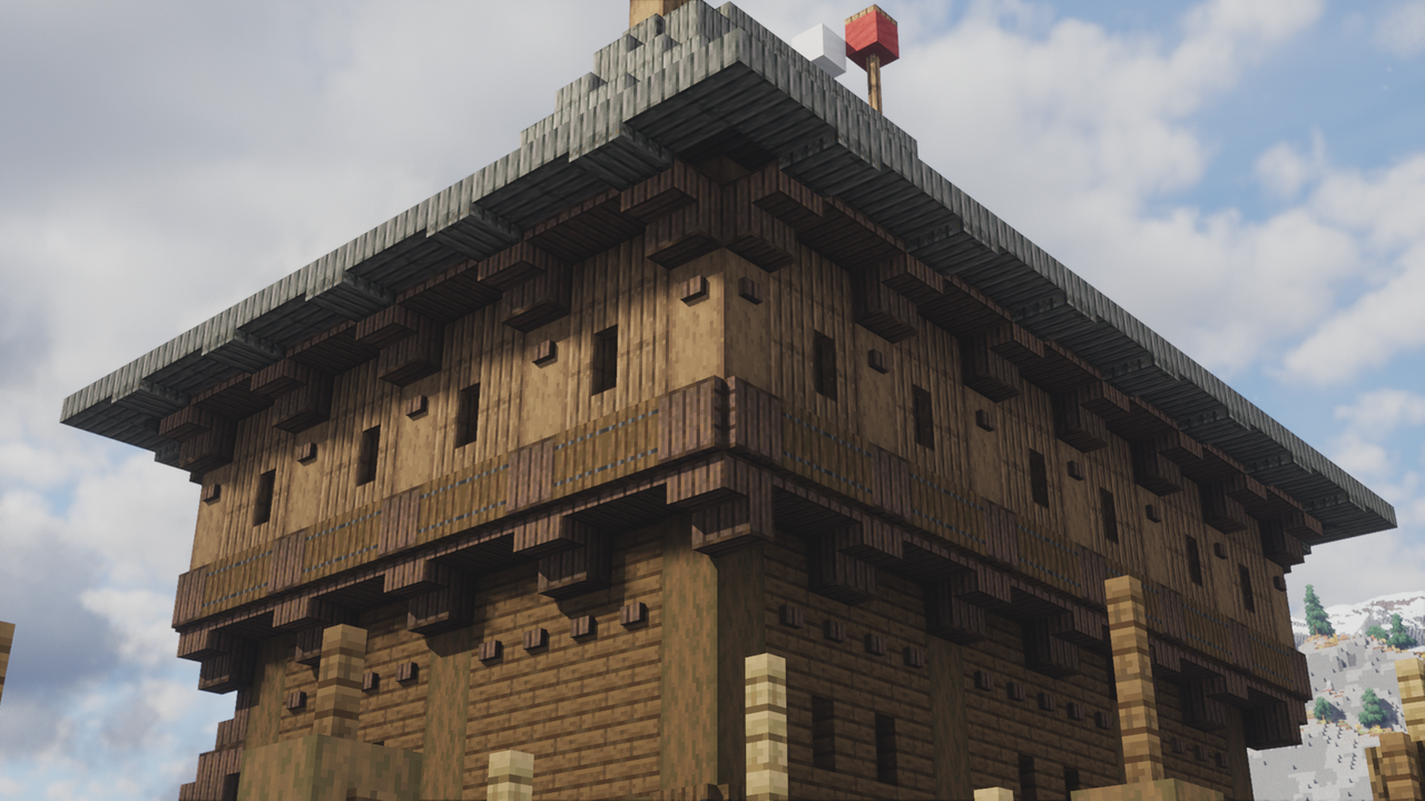 Fort Morten - Medieval Wooden Fort - Server Spawn | Medieval Unlimited Server Minecraft Map