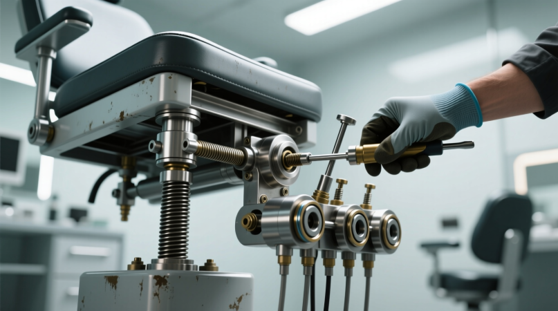 Замена газлифта в педикюрном кресле