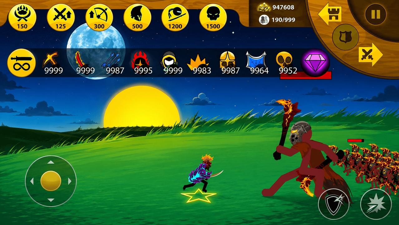 Stick War Legacy Mod APK all units unlocked screenshot