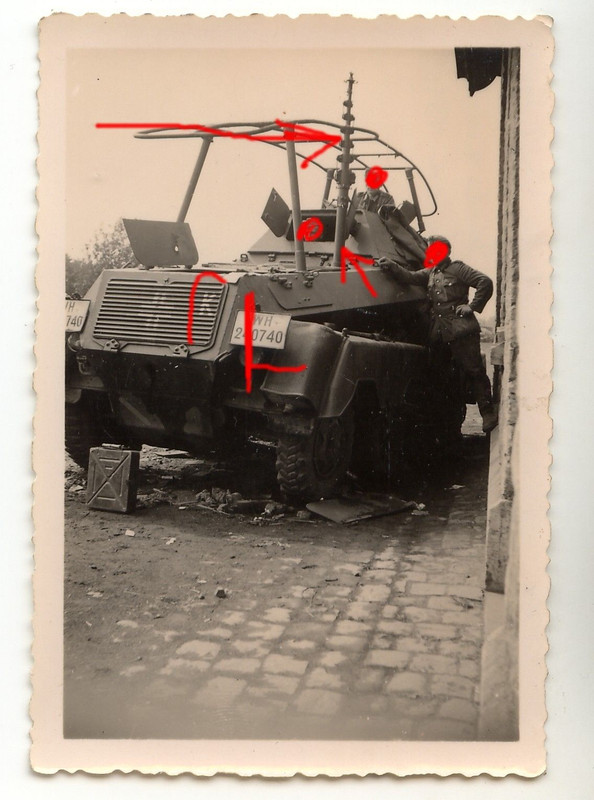 Deutscher Panzer Spähwagen 8-Rad Funker Detail F