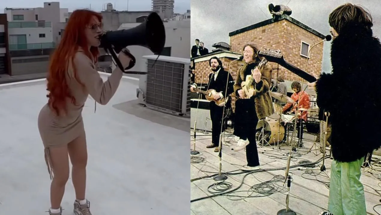 Yeri Mua rinde tributo a The Beatles al cantar desde la azotea