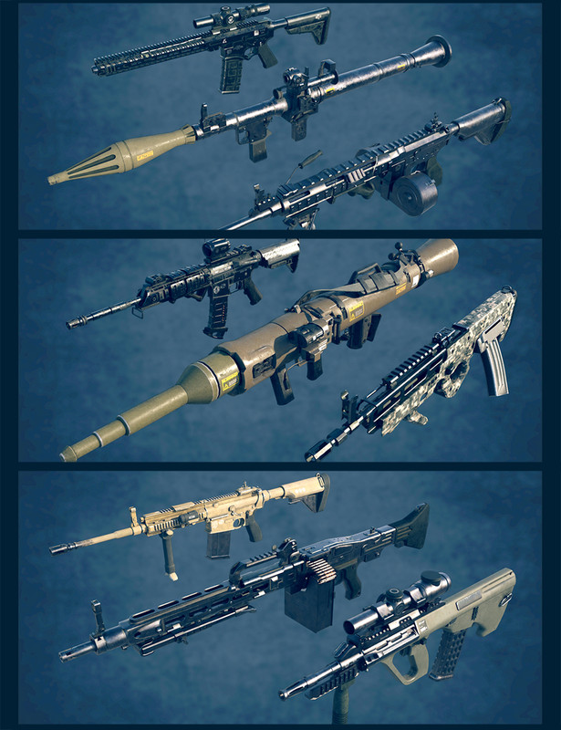 Military Weapons Bundle Military Weapons Bundle