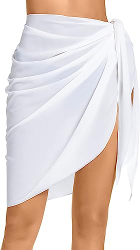 Women's Sarong Chiffon Coverups Bathing Suit Wrap Skirt Long Swimsuit Beach Wear - Picture 62 of 66