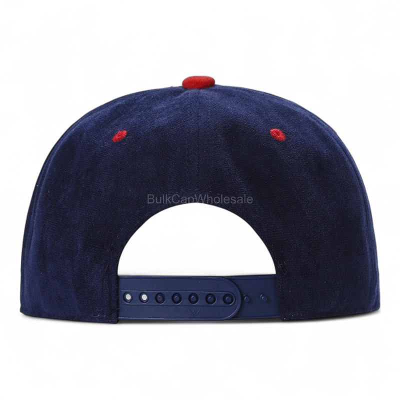 Suede Baseball Cap Snapback Adjustable Size Hat 5 Panel Mens Headwear

