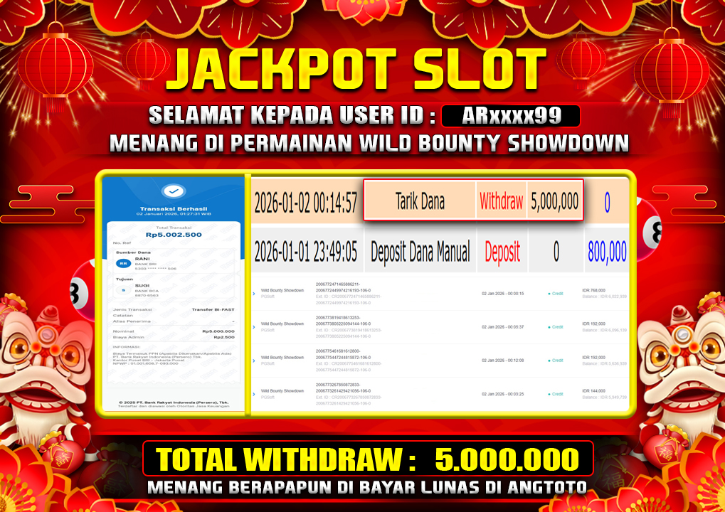 BUKTI JACKPOT LUNAS ANGTOTO
