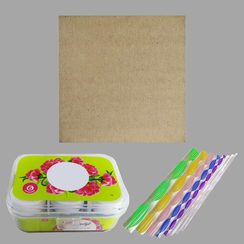 Dot Mandala on MDF Square Board DIY Kit 