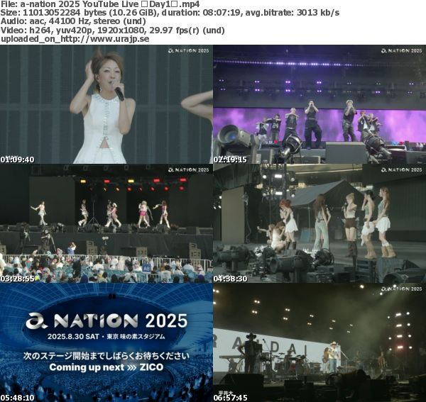 [TV-Variety] a-nation 2025 (YouTube Live ～Day1～ 2025.08.30)