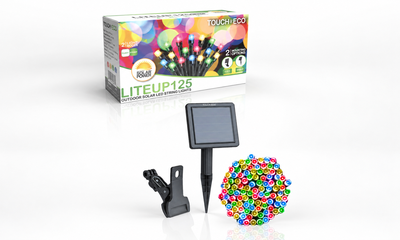 Multi-Color Solar Powered Christmas String Lights