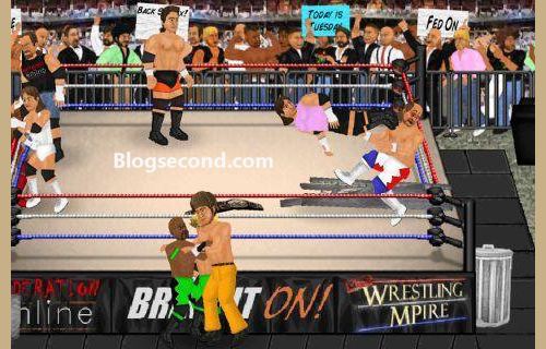 Gambaran dari game Wrestling Revolution di Android