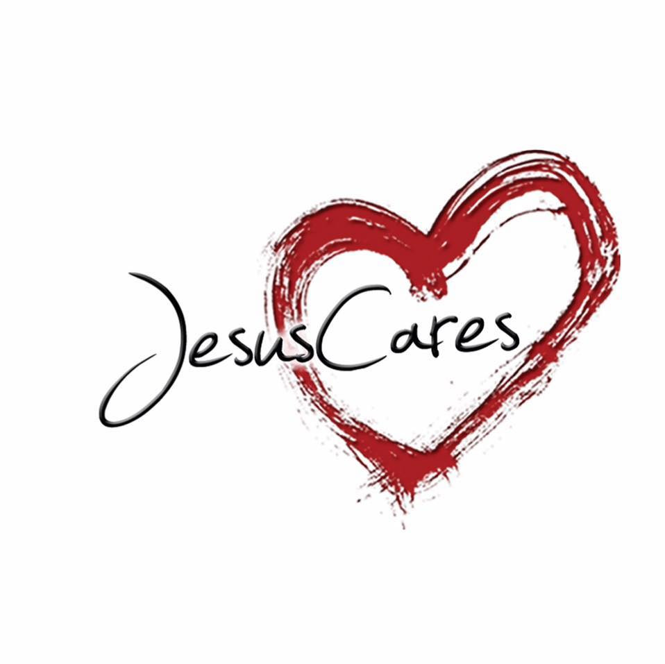 Jesus Cares ministry food drive donation items.