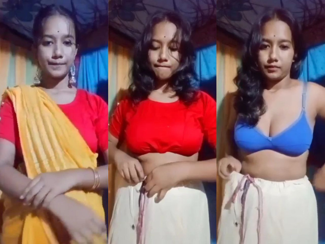 Cute desi girl showing her boob pressing nude