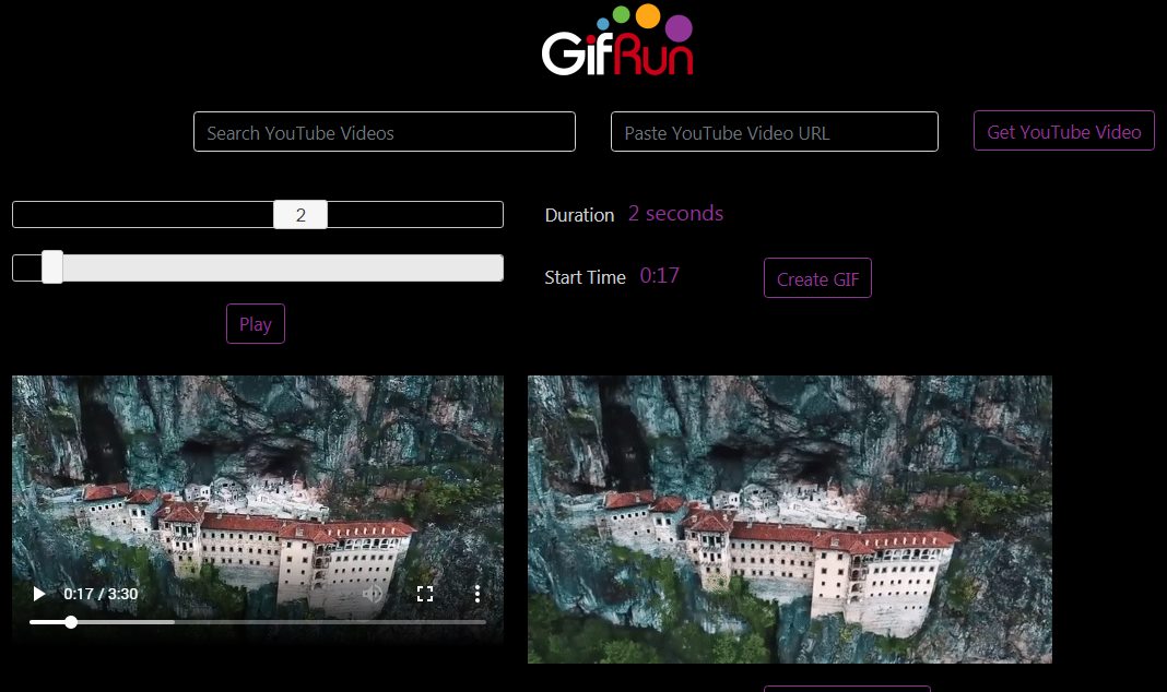 YouTube, hareketli resim dosyalarına GIF'e nasıl dönüşür? En Hızlı Araç GifRun