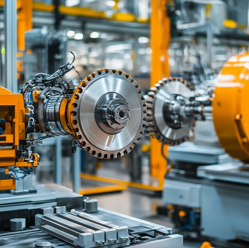 Planta industrial operativa con maquinaria Tracsa