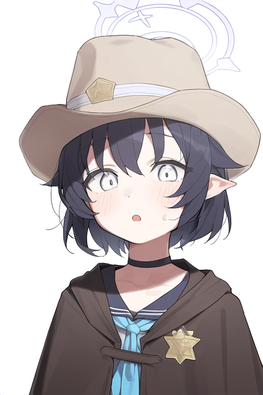 1girl, younger, aged down, blue archive, healthyman, black hair, short hair, pix s-1789255980