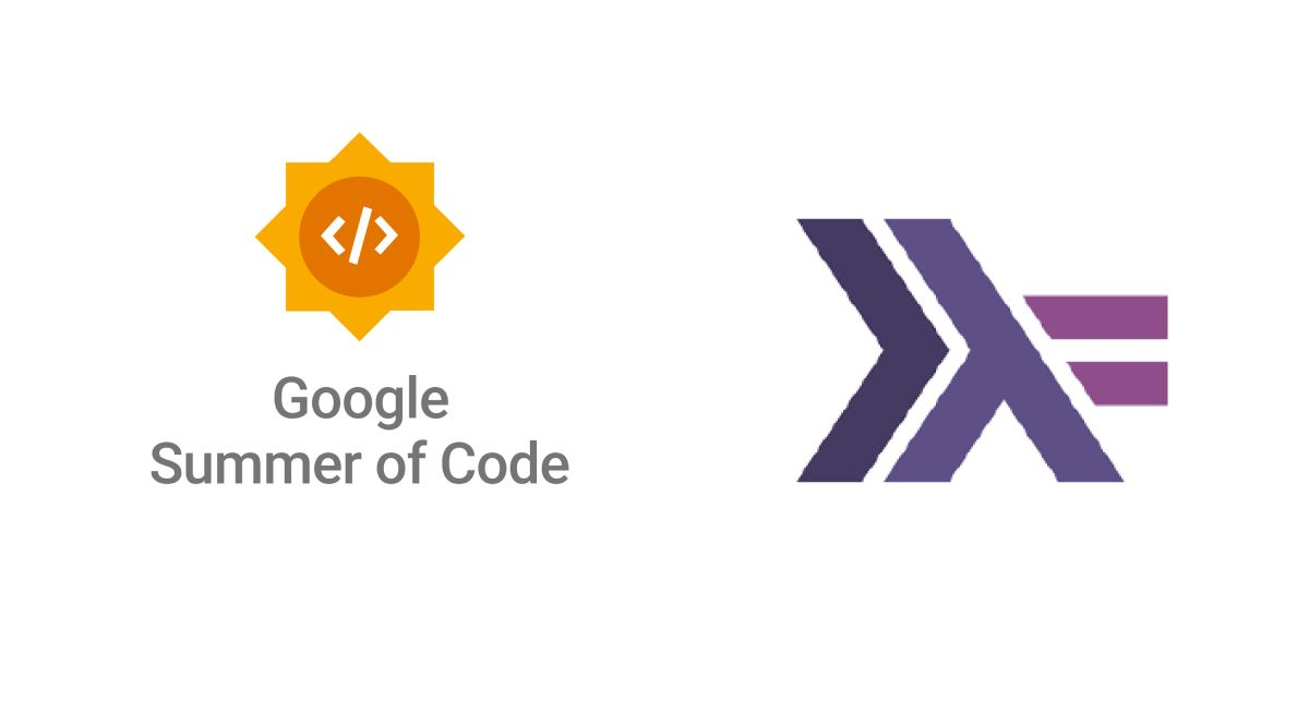 GSOC and Haskell logos to form a cover