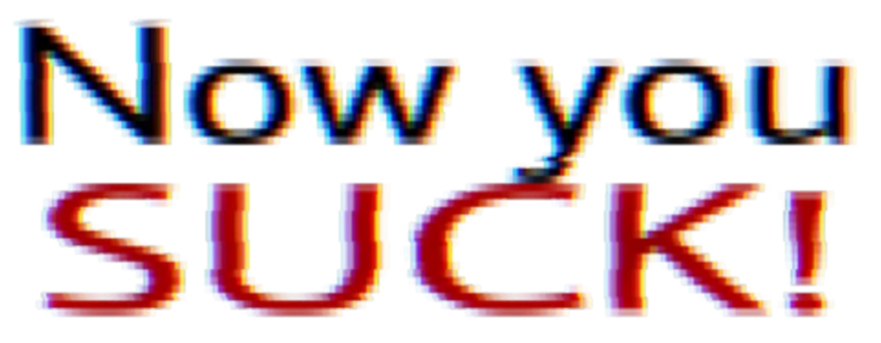 Now you SUCK!