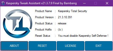 Kaspersky  Tweak Assistant v21.3.7.9 Final