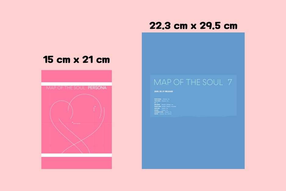 Perbandingan album Map of The Soul: Persona dan Map of The Soul: 7