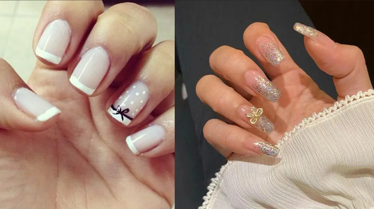 Estos son los diseños de uñas con moños para lucir una manicura elegante
