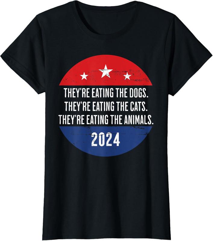 They’re Eating Our Animals Presidential Debate Quote Ladies’ Crewneck T-Shirt
