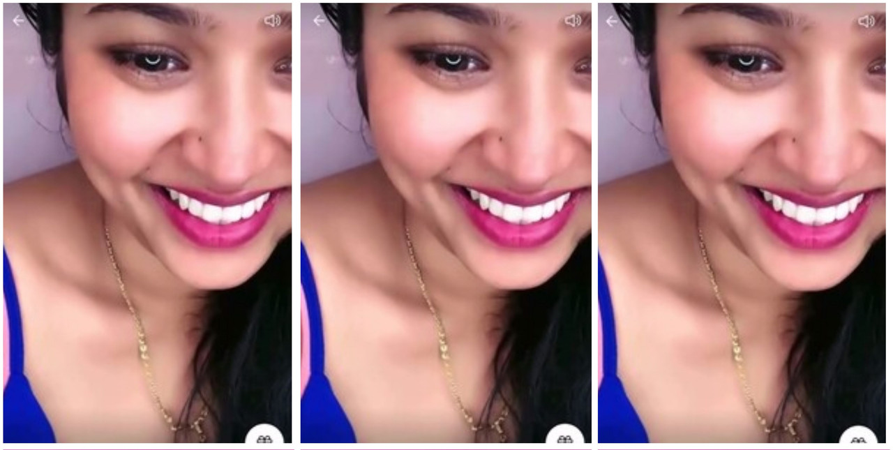 Telugu Cute Kittu Bares Tits on Live Cam exclusive