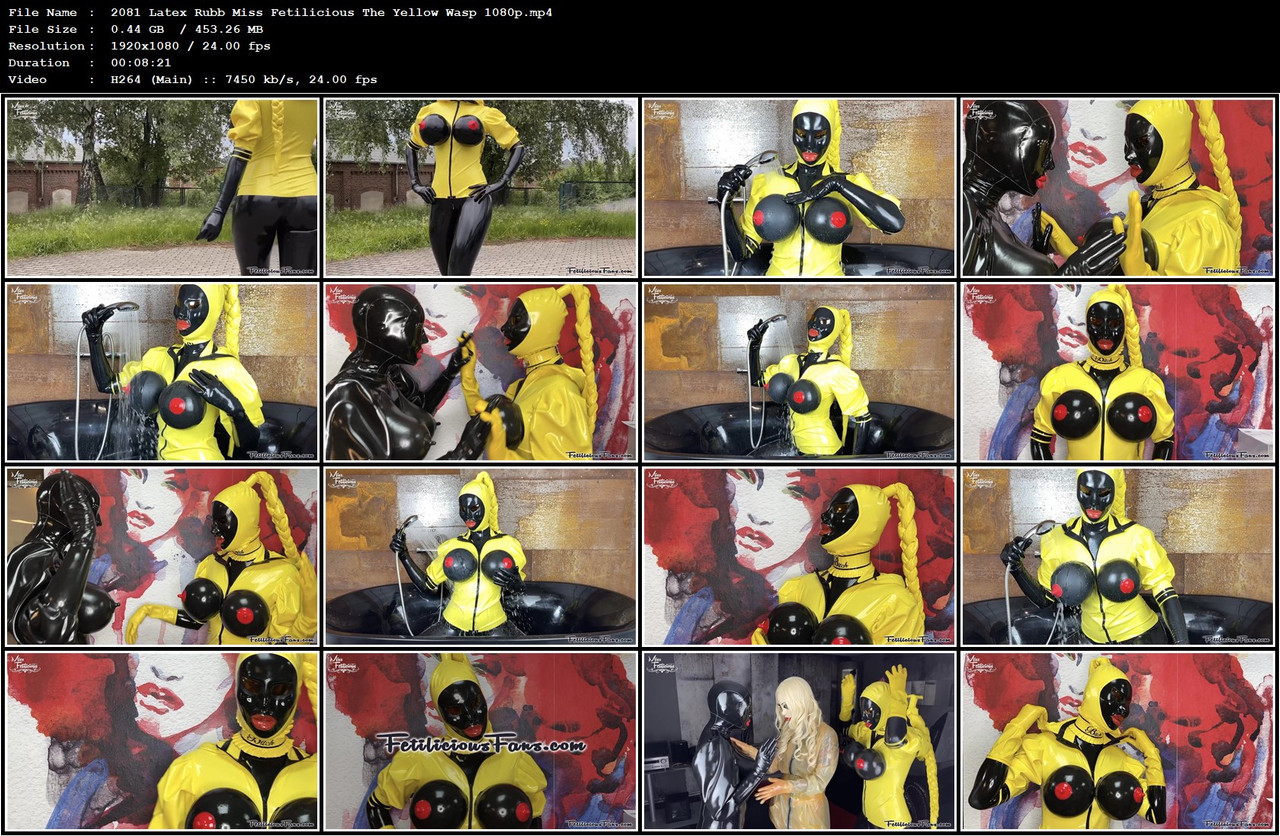 2081 Latex Rubb Miss Fetilicious The Yellow Wasp 1080p mp4