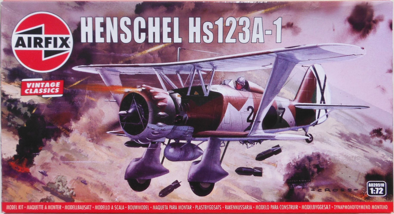 Airfix 72 Henschel Hs 123A-1 (A02051V)