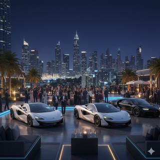 Press event reveal timing, show-car detailing, VIP handling protocols