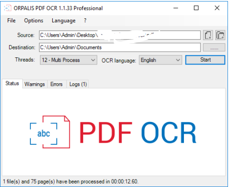 ORPALIS PDF OCR 1.1.33 Professional