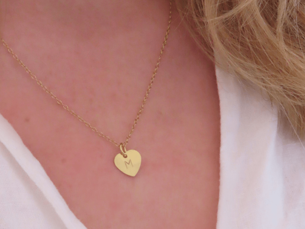 Personalized Heart Necklace