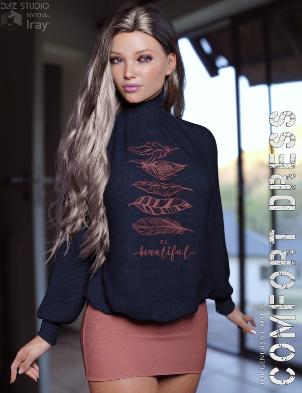 dForce Comfort Dress for Genesis 8 Females dForce Comfort Dress for Genesis 8 Females