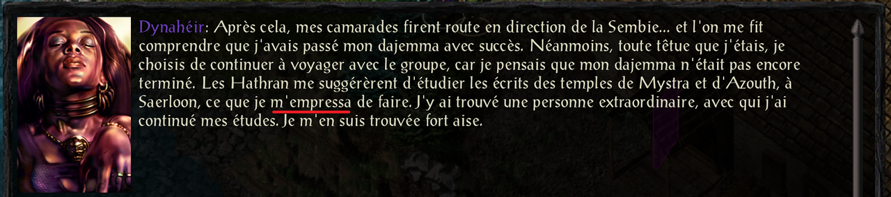 tournure bizarre