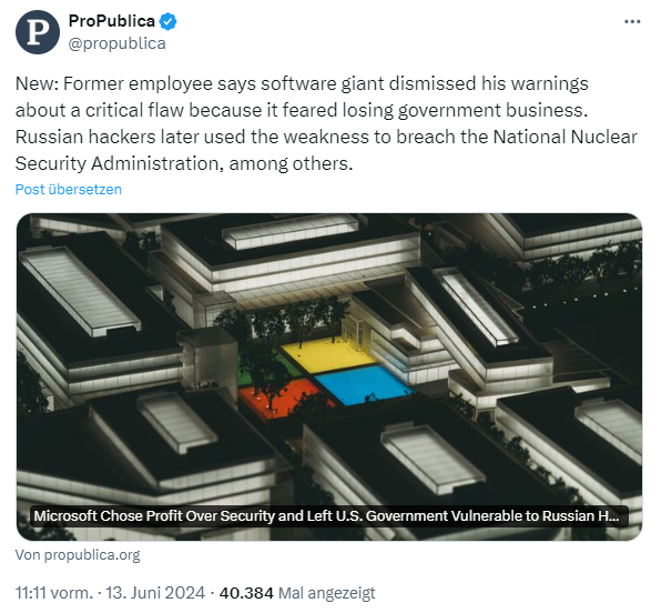 Microsoft ignorierte Warnungen vor AD-Bug