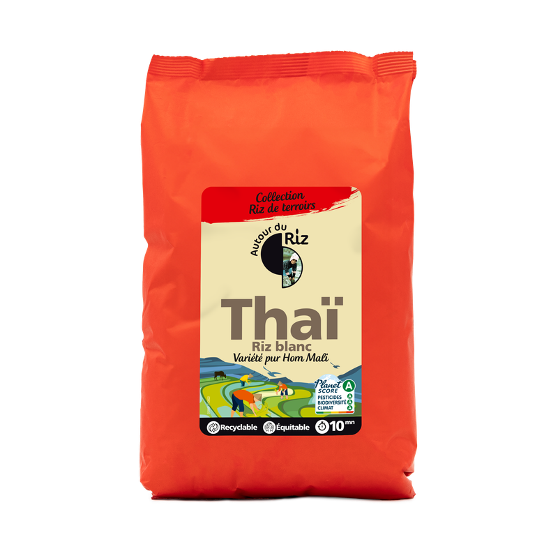 Riz thaï blanc Commerce équitable, Autour du Riz, 2kg