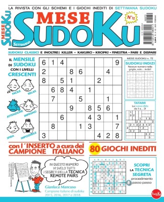 Settimana Sudoku Mese N.72 - Febbraio 2025