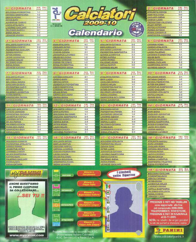 Album Calciatori 2009-2010 Panini-003