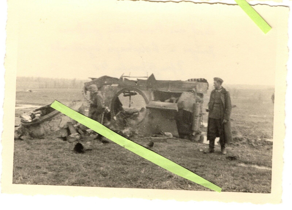 Foto 3x Technik Panzer III & 38 (t), Minen Abschuss Malaya Mischenka, 24.05.1942 (2)
