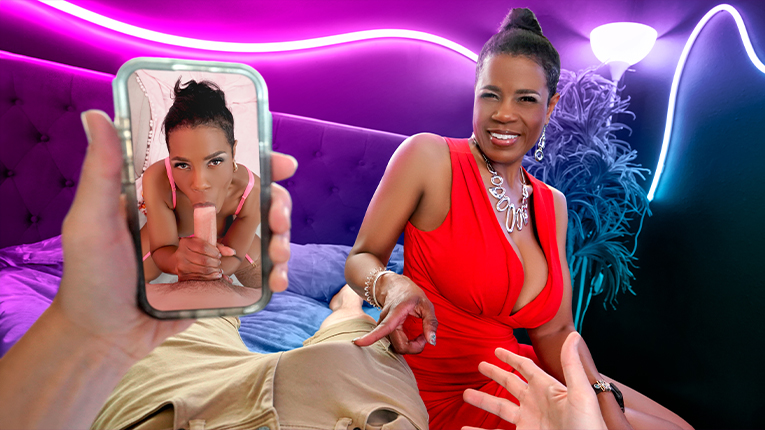 PervNana 24 08 15 Raven Swallowz Black Gilf Lets Young Guy Savor Her Sweet Pussy