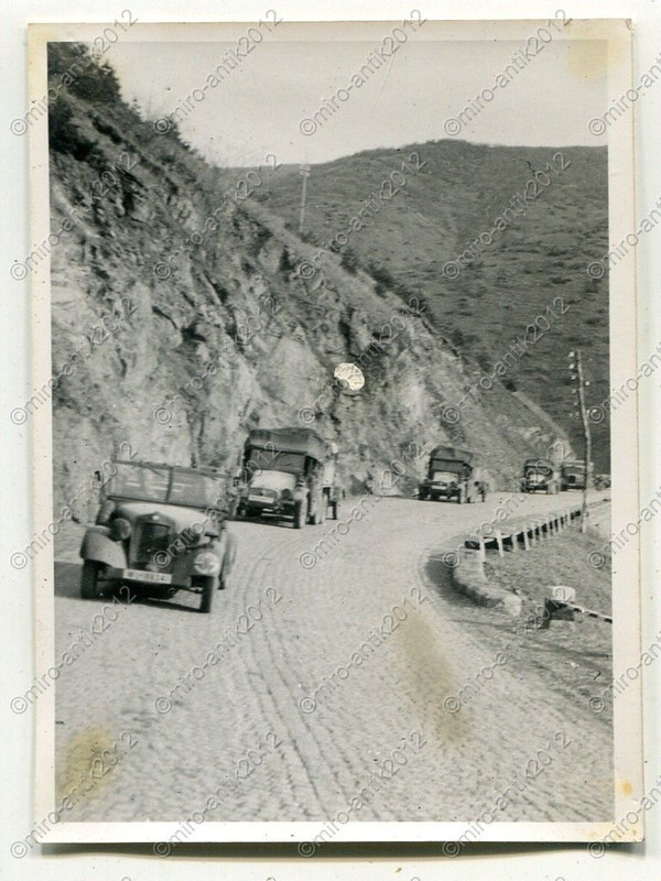 Foto, Wehrmacht, PKW, LKW, Krupp-Protze, Übergan