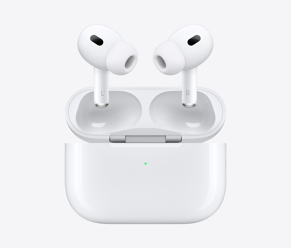 Los AirPods Pro (2.ª generación) con su estuche de carga MagSafe.