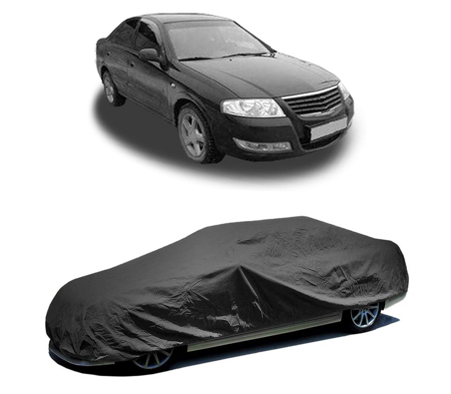 Husa tip prelata auto pentru NISSAN ALMERA Classic (B10) 2006,culoare negru, material textil impermeabil, rezistanta la intemperii praf UV, CARPASSION Husa Protectie