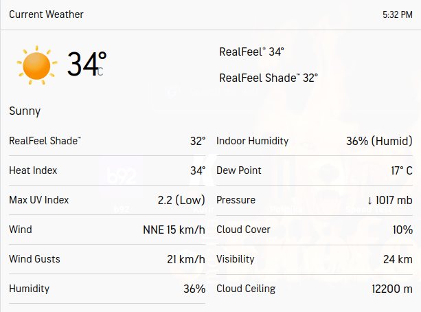 heat index
