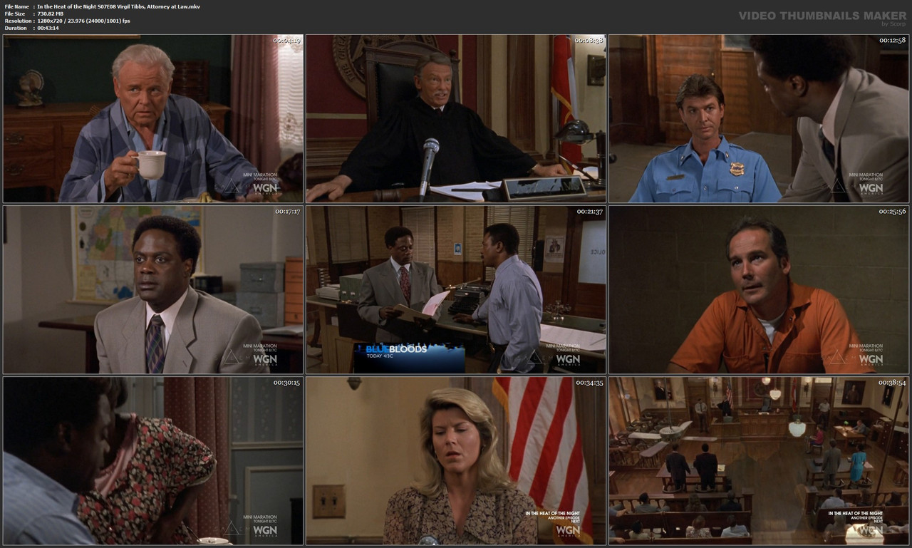 In the Heat of the Night S07E08 Virgil Tibbs, Attorney at Law.mkv