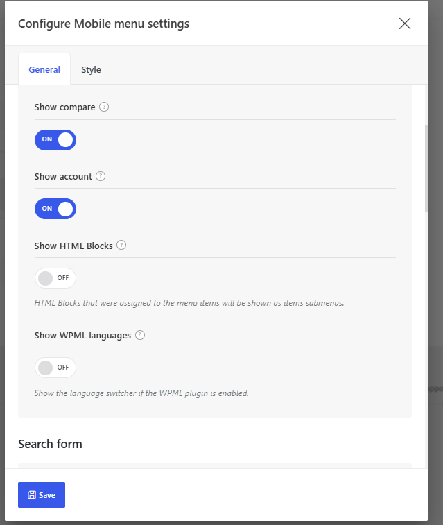 show account