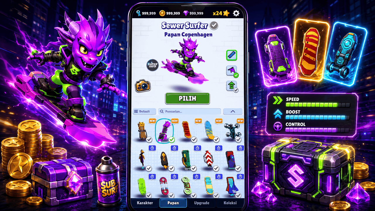 Subway Surfers Mod APK 2026 game information banner