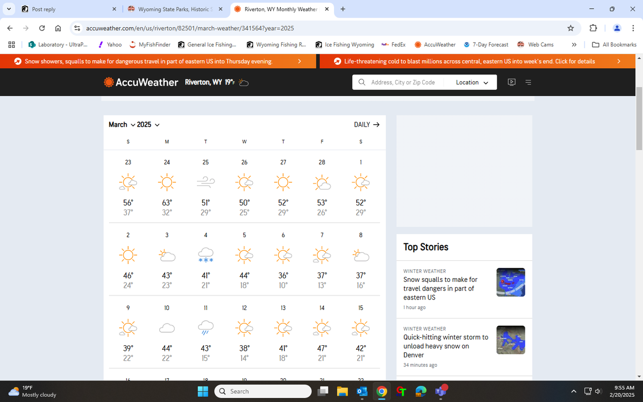 weather feb march