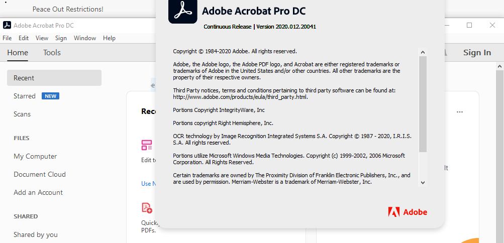 Adobe Acrobat Pro DC 2025 v25.001.20813 (x86) Pre-Cracked